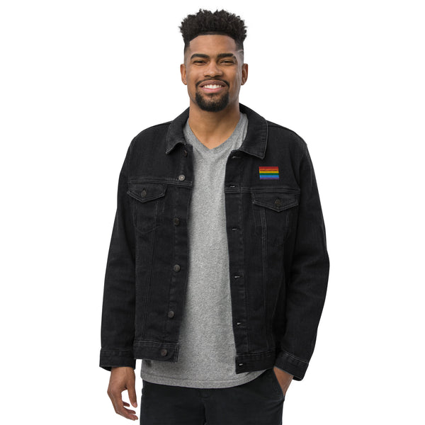 Rainbow Pride Denim Jacket
